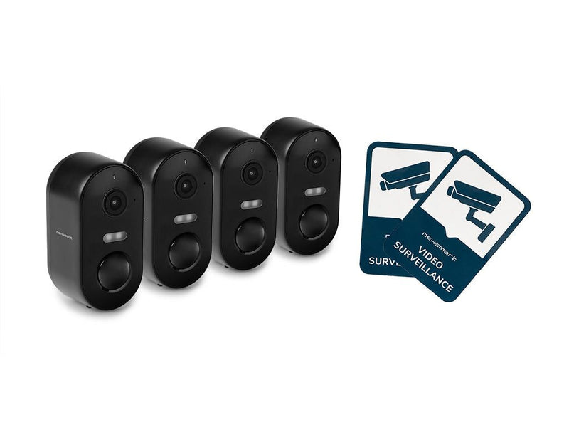 NEXSMART™ AIR3-B BATTERY SURVEILLANCE CAMERA - 4 PACK+STICKER