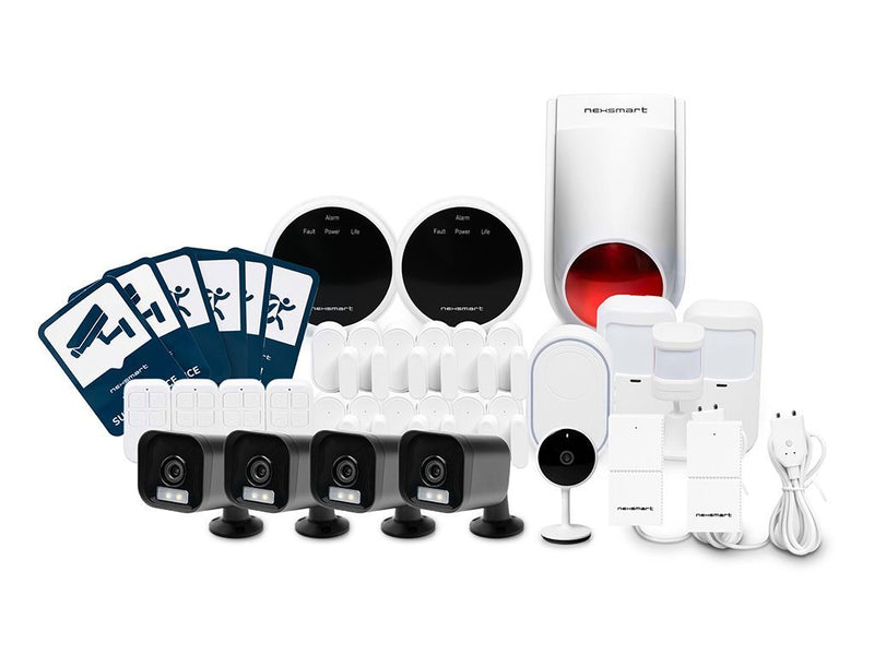 NEXSMART™ LARGE SMART ALARM PACKAGE WITH CAMERA (100-200M2) - ENVIRONMENT PROTECTION