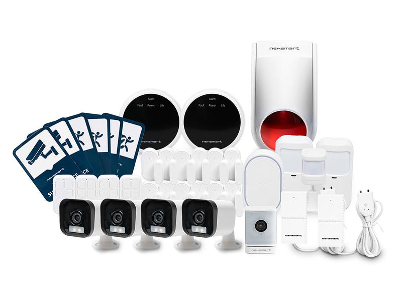 NEXSMART™ LARGE SMART ALARM PACKAGE WITH CAMERA (100-200M2) - ENVIRONMENT PROTECTION - 1