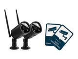 NEXSMART™ VISION5 PLUS 2K HD SURVEILLANCE CAMERA - 2-PACK + STICKERS
