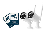 NEXSMART™ VISION4 PLUS 2K HD SURVEILLANCE CAMERA - 2-PACK + STICKERS - 1